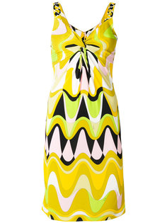 приталенное платье с узором Emilio Pucci