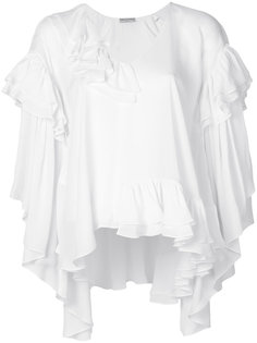 блузка-шифт с оборчатым дизайном Emilio Pucci