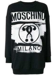 платье-толстовка с принтом Moschino