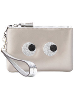 клатч на молнии Eyes Anya Hindmarch