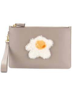 клатч с аппликацией Egg Anya Hindmarch