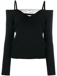 вязаный топ с открытыми плечами Dondup