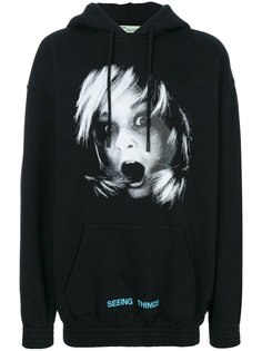 толстовка с капюшоном Screaming Girl Over Off-White