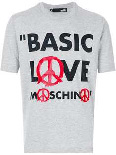 футболка с принтом логотипа Love Moschino