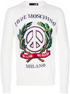 толстовка с вышивкой Love Moschino