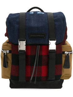 рюкзак в стиле милитари с застежками-пряжками Dsquared2