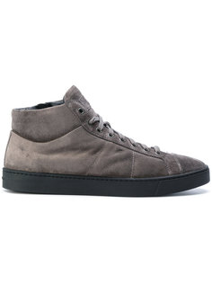 замшевые кроссовки Santoni