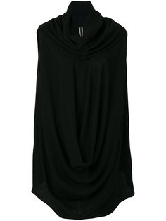 асимметричный топ с драпировками Rick Owens