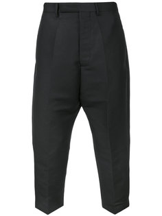плотные укороченные брюки Astaires Rick Owens