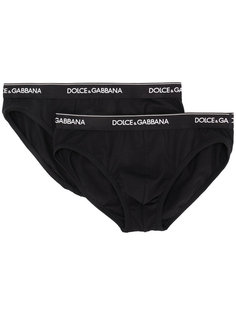 набор из двух трусов с логотипом Dolce &amp; Gabbana