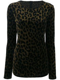 свитер с леопардовым рисунком Odeeh