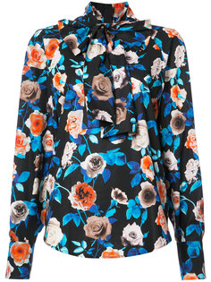 floral pussy bow blouse MSGM