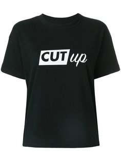 футболка с надписью Cut Up Sacai