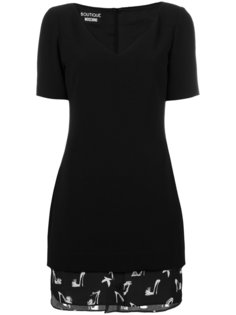 приталенное платье с подкладкой Boutique Moschino