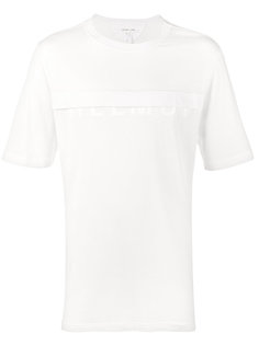 футболка со скрытым логотипом Helmut Lang