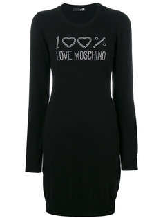 платье с длинными рукавами Love Moschino