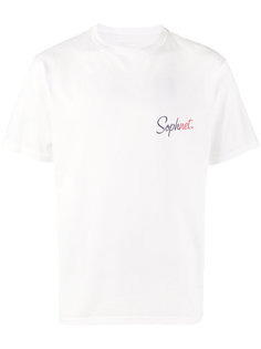 футболка с принтом-логотипом Sophnet.