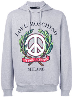 толстовка с капюшоном In Love We Trust Love Moschino