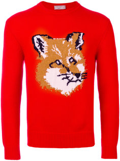 свитер с изображением лисы Maison Kitsuné