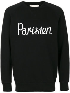 толстовка с принтом Parisien Maison Kitsuné