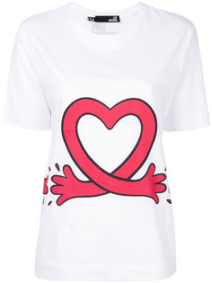 футболка с сердцем Love Moschino