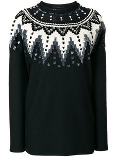 свитер с кружевной отделкой Ermanno Scervino