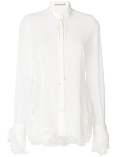 блузка с кружевными оборками Ermanno Scervino