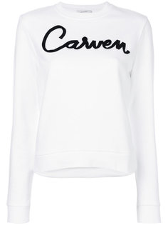 толстовка с принтом-логотипом Carven