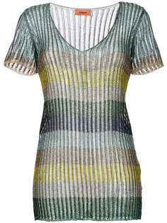 блузка в полоску с металлическим отблеском Missoni