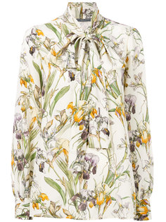 блузка с бантом Wild Iris Alexander McQueen