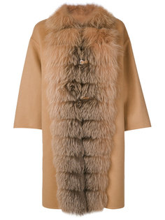кейп с меховым воротником Ermanno Scervino