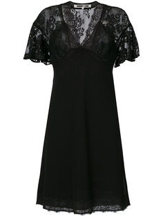 платье с рукавами-крылышками и кружевом McQ Alexander McQueen