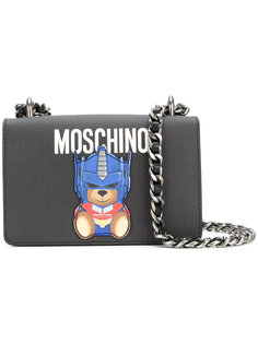 сумка на плечо с аппликацией-медведем Moschino