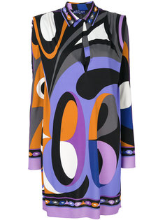 платье-рубашка с абстрактным принтом Emilio Pucci