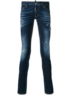джинсы Long Clement  с потертой отделкой Dsquared2