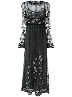 тюлевое платье с вышивкой  Red Valentino