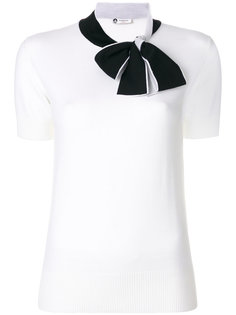 свитер с контрастной завязкой Lanvin