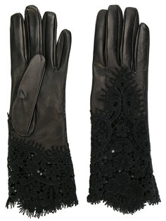 перчатки с кружевными вставками Ermanno Scervino