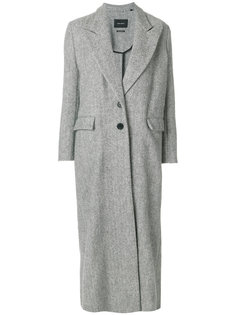 длинное однобортное пальто  Isabel Marant