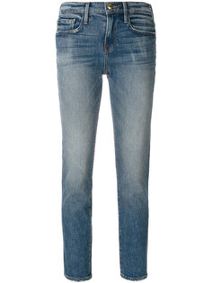 узкие укороченные джинсы Frame Denim