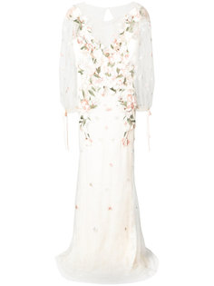 floral embellished sheer dress Marchesa Notte