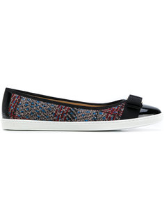 твидовые балетки Vara Salvatore Ferragamo