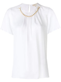 блузка с цепочной отделкой Michael Michael Kors