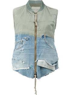 стеганый жилет на молнии Greg Lauren