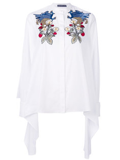 блузка с цветочной вышивкой  Alexander McQueen