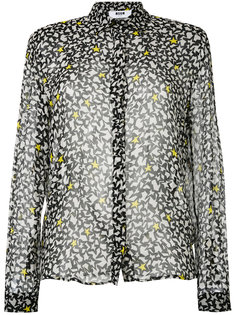 полупрозрачная блузка с узором звезд  MSGM