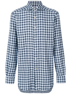 рубашка в клетку гингем Kiton