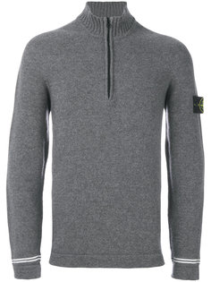 свитер с высоким воротником на молнии Stone Island