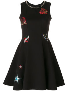 платье с нашивками с логотипом Philipp Plein