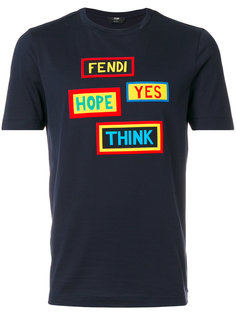 футолка с графическим принтом Fendi